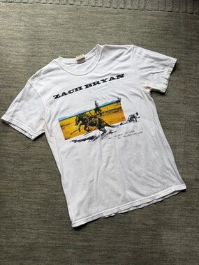 Zach Bryan White Graphic Tee